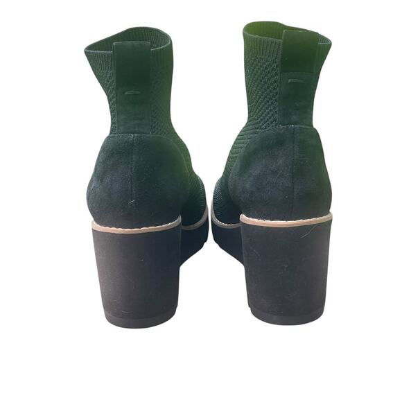 EILEEN FISHER London Knit Wedge Black Bootie - Size 6 - Picture 5 of 14